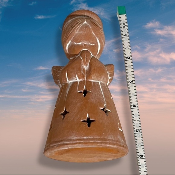 Vintage Terracotta Angel Tealight Holder - Picture 9 of 11